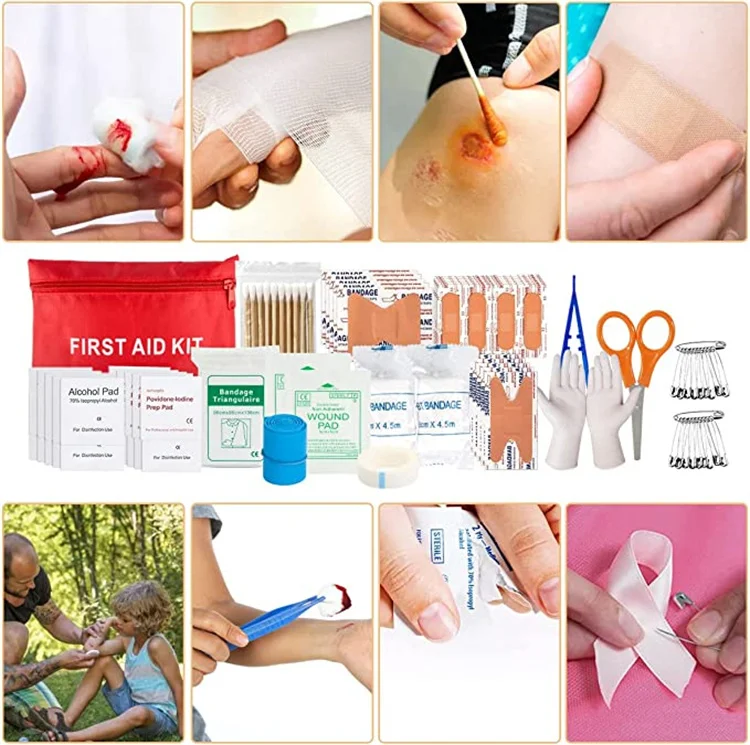 Survival Kit Set Travel Camping Backpack Emergency First Aid With Medical Supplies And First Aid Tactical Kits