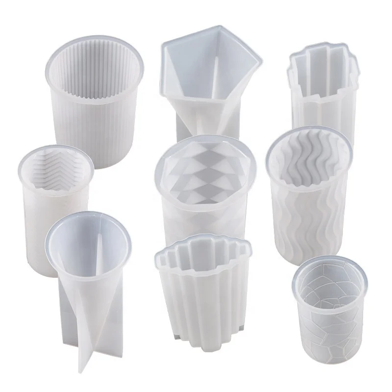 3D Silicone Candle Molds Geometric Shape Silicone Mold Homemade Beeswax Candles Bath Mini Soap Mold