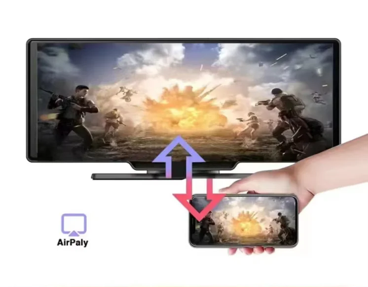 10.26inch Carplay High Definition Touch Screen Auto Carplay Wireless Air Play TF Card/USB/AUX Stereo Car Radio function