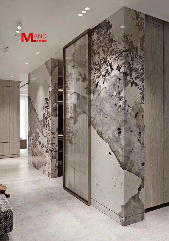 snow fox  luxury wall space natural  wall floor marble