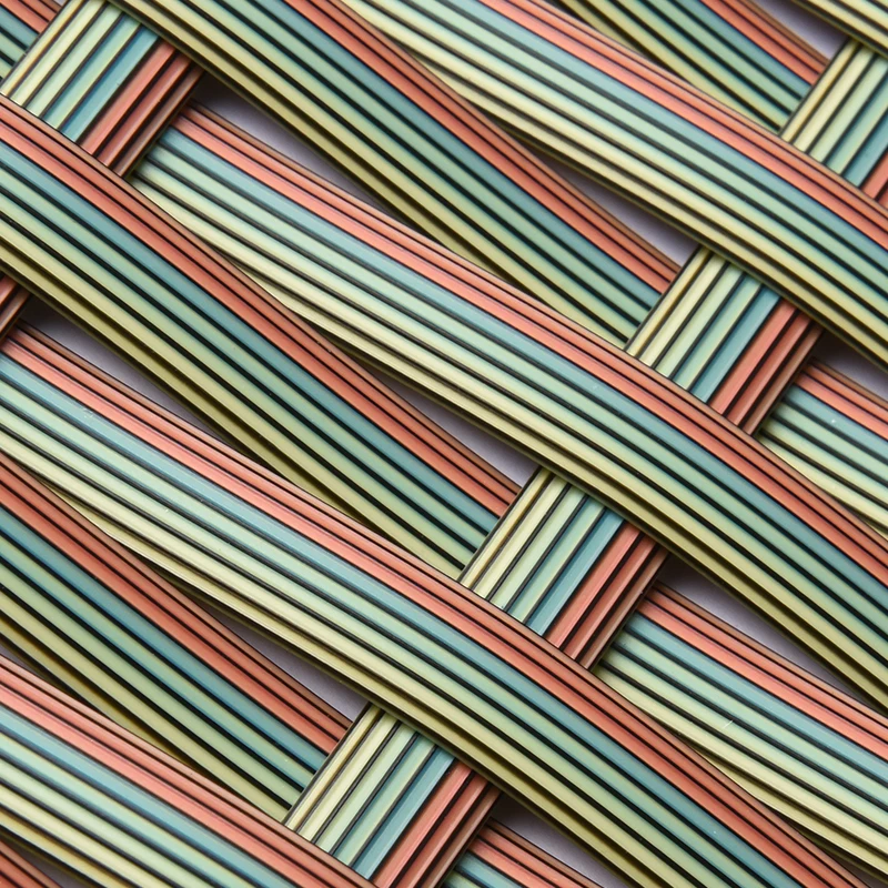 In stock GRS Flame retardant material synthet rattan pe rattan cane white rattan