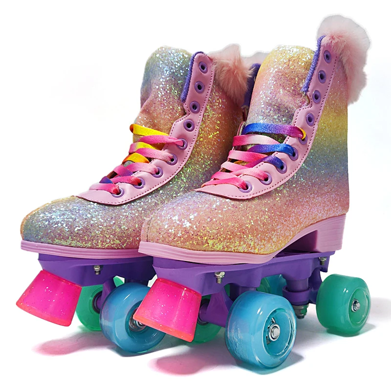 Wholesales Sports Outdoor Indoor Land High Heel Warm Skate Shoes Roller Boot Flooring