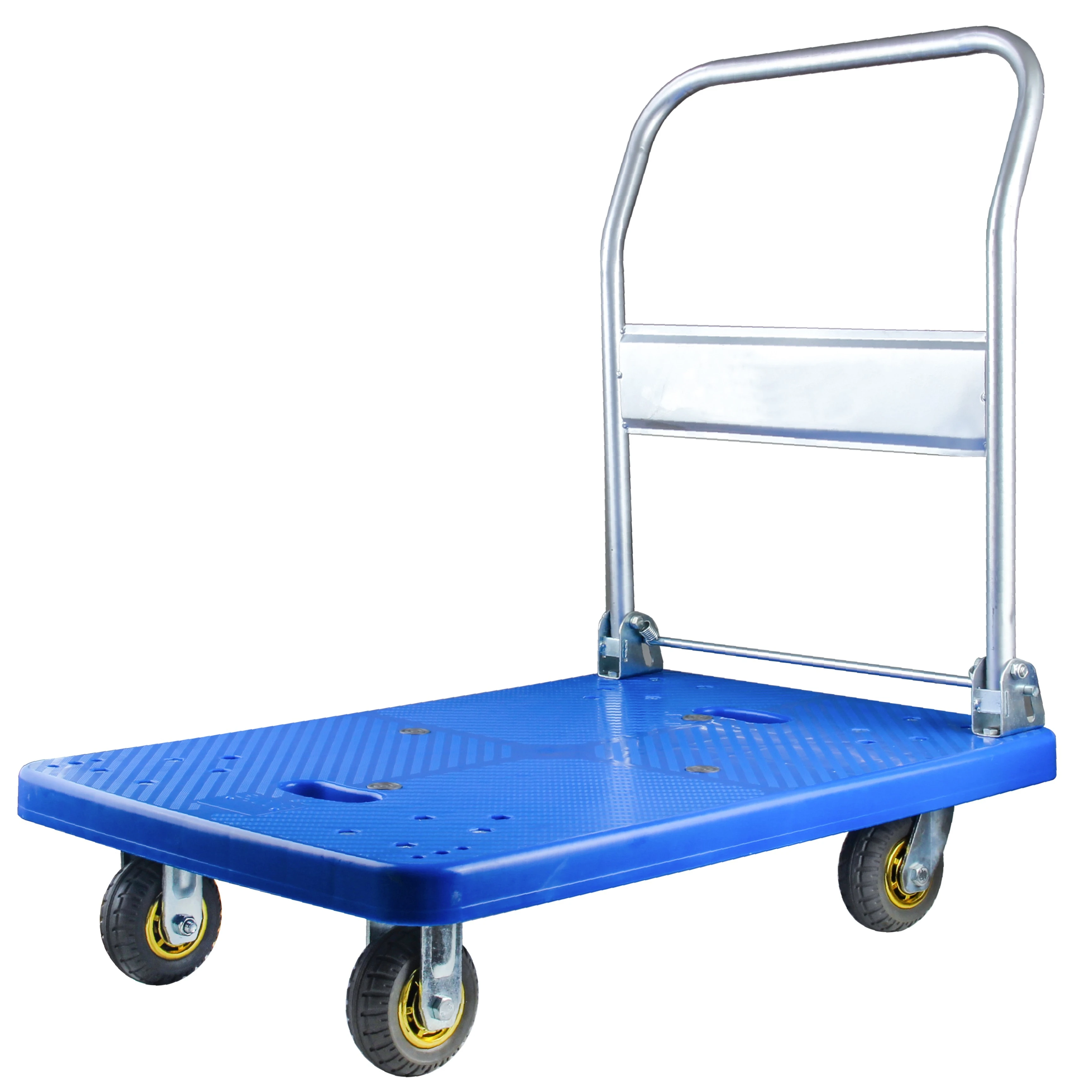 150kg 300kg 500kg Factory Custom Plastic Platform Folding Hand Truck Carts for Warehouse Trolley