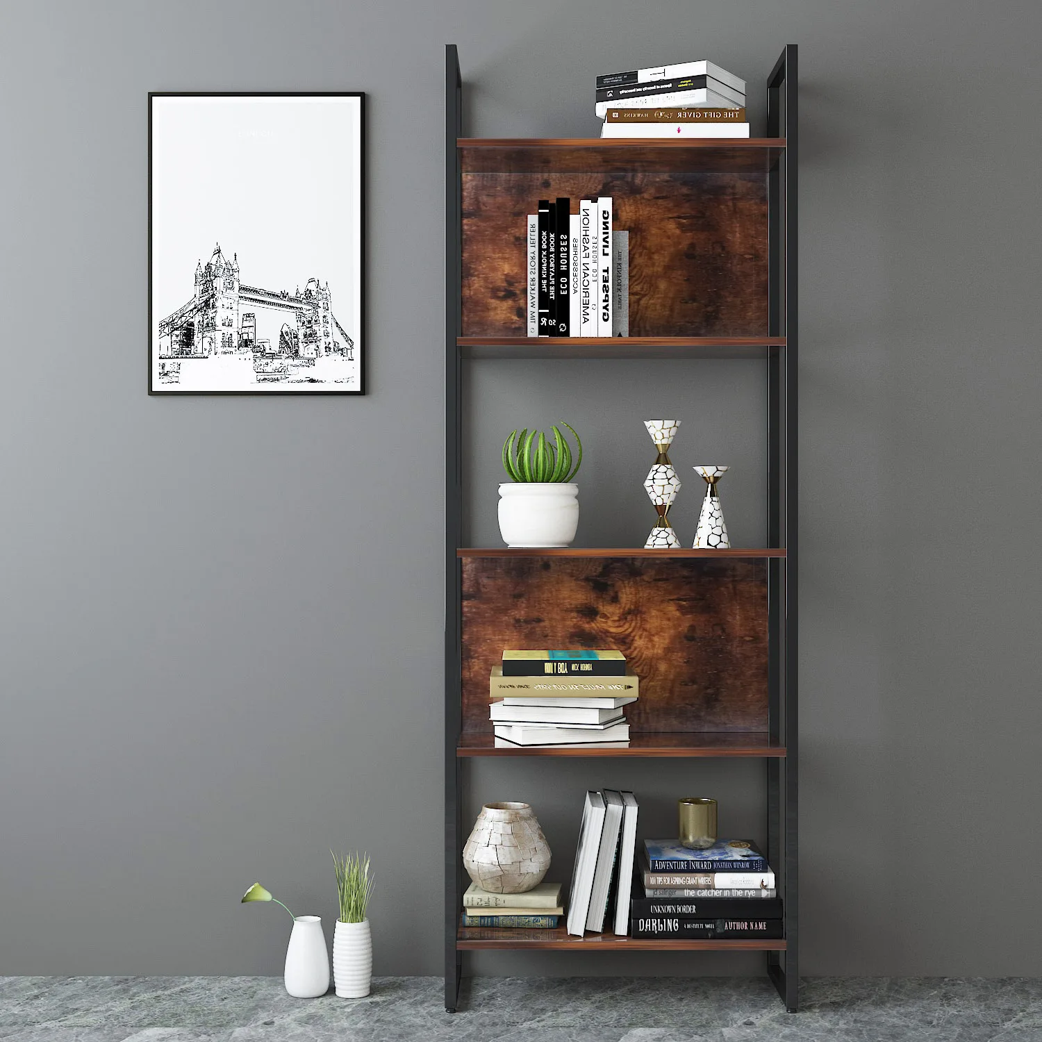 
Customized bookcases Storage bookshelf industrial bookcase Factory sales 