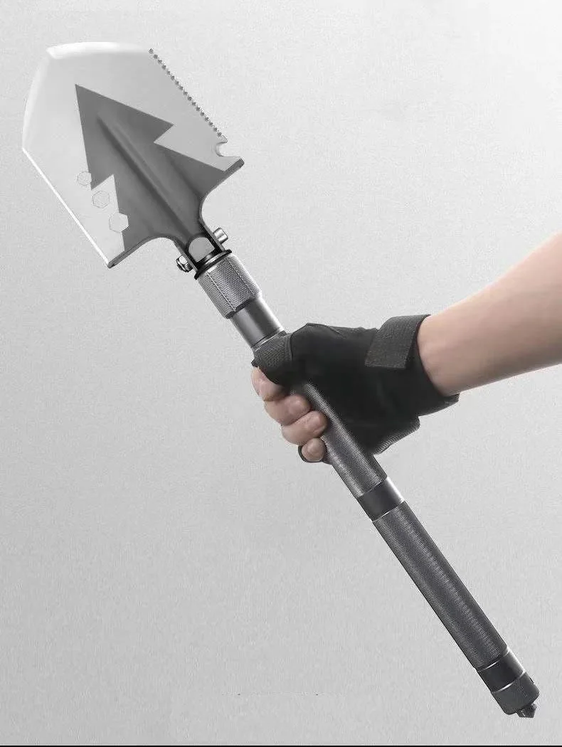 Engineer Shovel Outdoor Camping Vehicle Multi-functional Engineer Shovel Foldable Convenient Broken Window Engineer Shovel