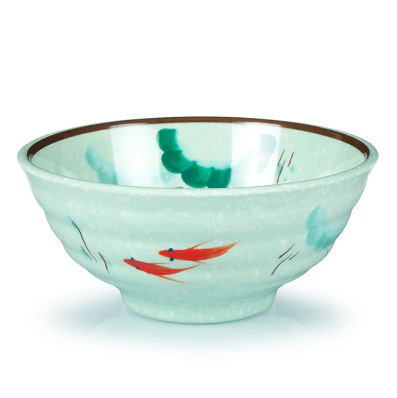 High quality restaurant black japanese melamine serving bowl