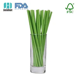 300-Pack Biodegradable Paper Straws Dye-Free- Brown Kraft Premium Eco-Friendly Paper Straws Bulk- Drinking Straws for Juices