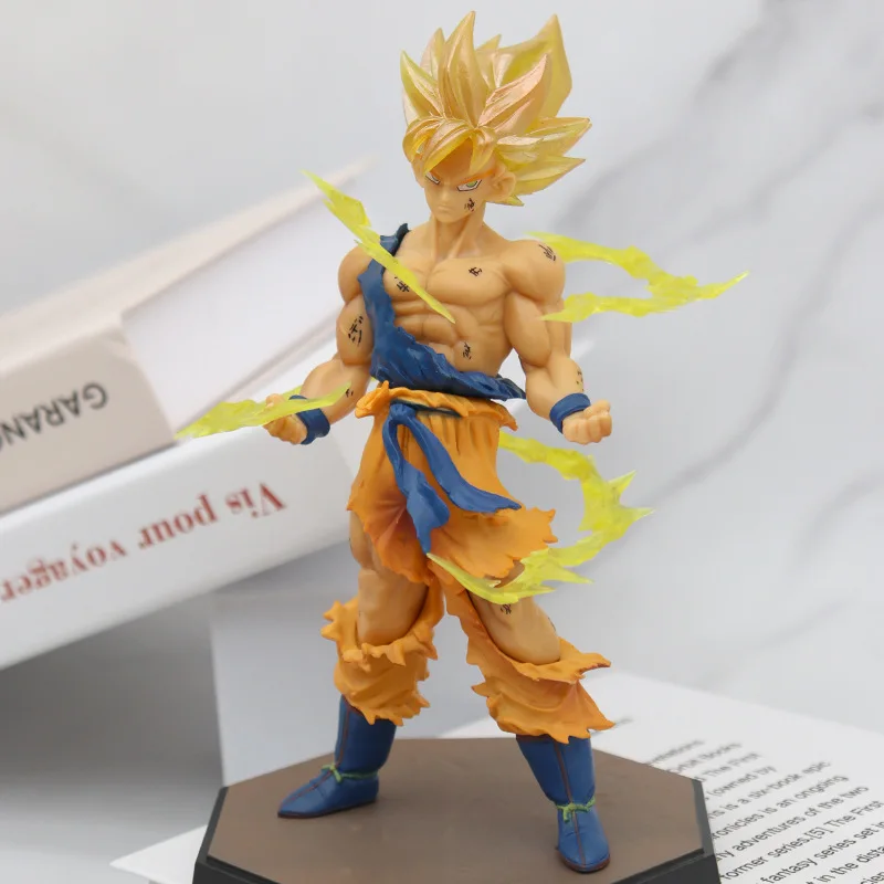 17cm Super Saiyan GoKu PVC resin Model Toy Anime action Figures Anime Dragon Z Balls Fashion Wholesale Products Dragon Z ball