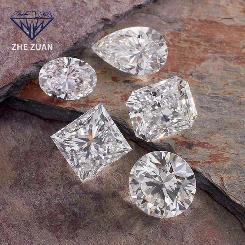 Custom 1 Carat Engagement Diamond Ring 18K Gold with Laboratory Grown round Brilliant Cut Artificial Diamond Brilliant Cut