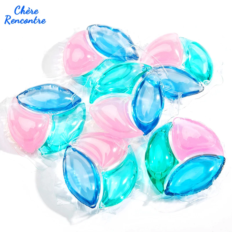 Customized Natural Custom Scent Fragrant Laundry Washing Beads 3 In 1 Laundry Detergent Pods