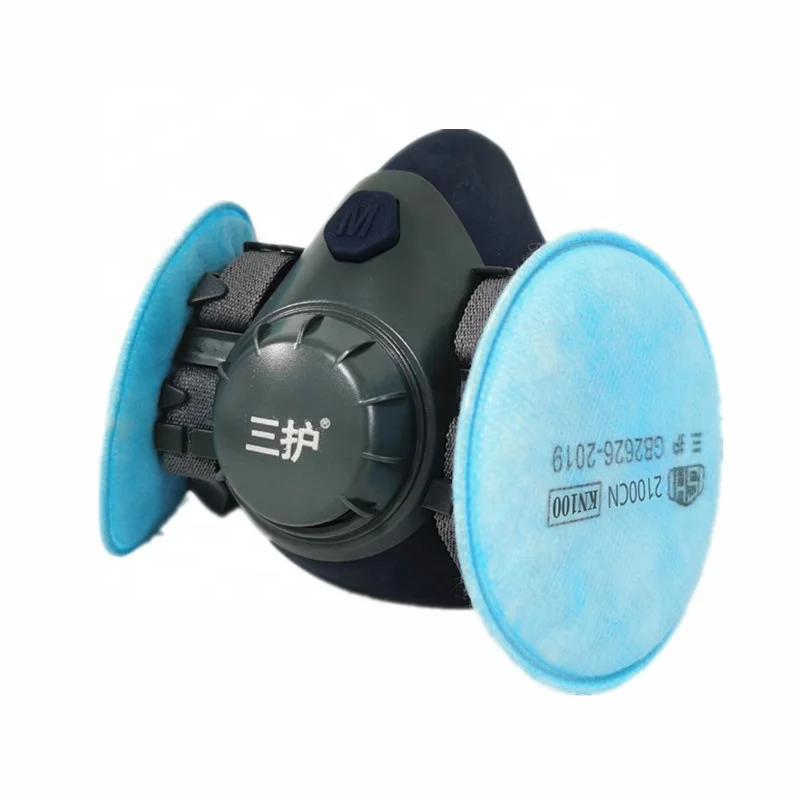 Sanhu комплект респиратора для плавного дыхания, полуреспиратор, маска для лица для защиты от вирусов с фильтром KN100