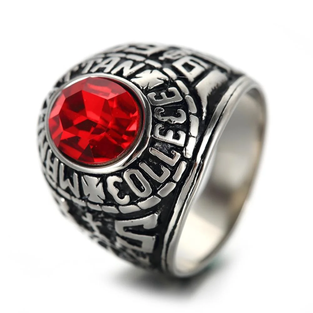 Fashion personalized jewelry us army mens rings stainless steel vintage eagle marine corps ring for american soldier