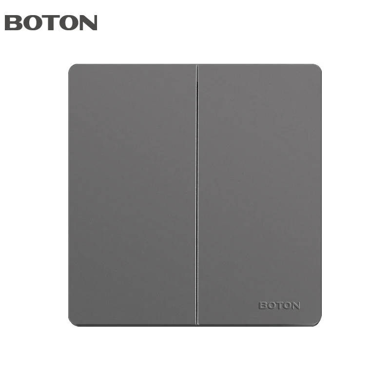 2 Gang Decorator Wall Switch British UK Standard CB Approved Electrical Light Power Rocker Wall Switch Socket