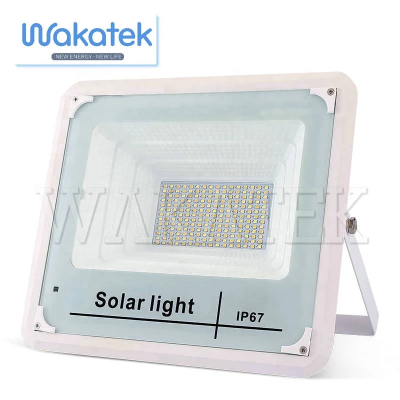  WAKATEK Солнечные 100 Вт лампы для сада с дистанционным управлением Солнечная