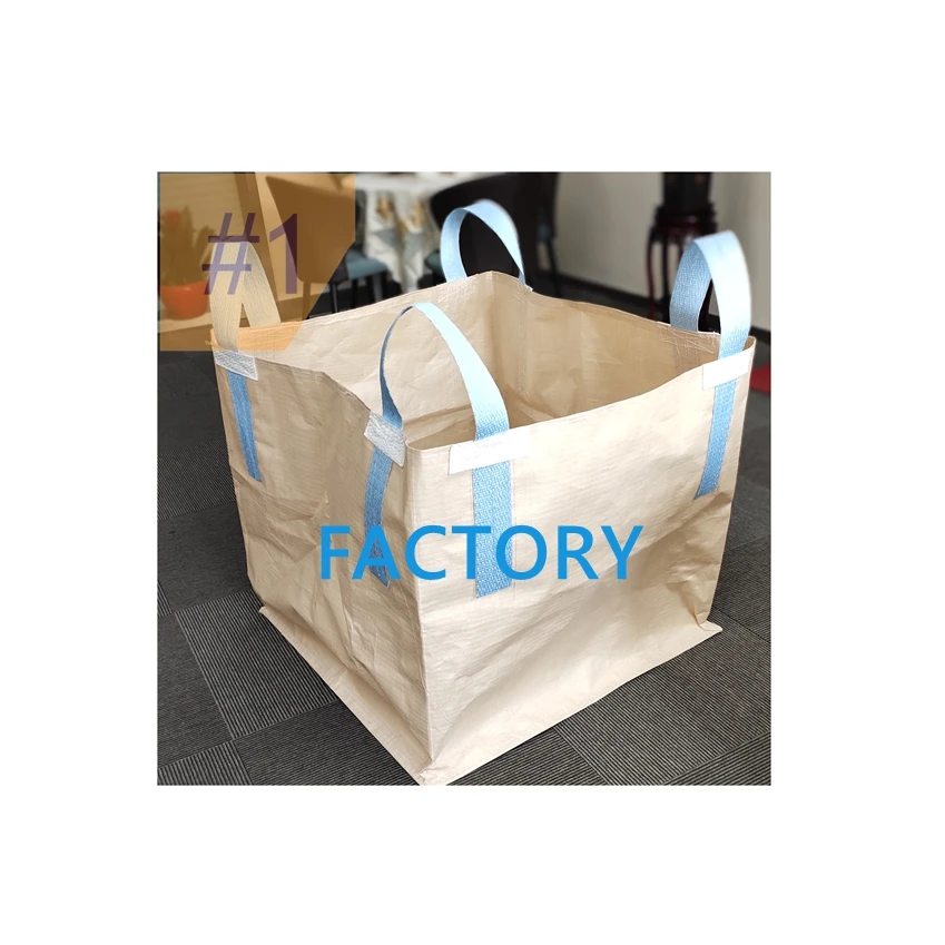 1000kg Safety Factory 5:1 Super Sacks 100% Tested Un-Jumbo FIBC Container Bag Big Bulk Bag