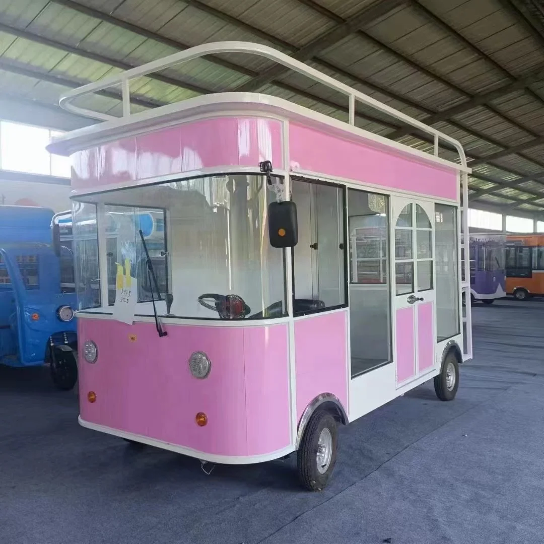 Electric Three-wheeled Dining Car Multi-functional Stall Outdoor Beverage Dining Car Can Be Customized Mobile Food Truck