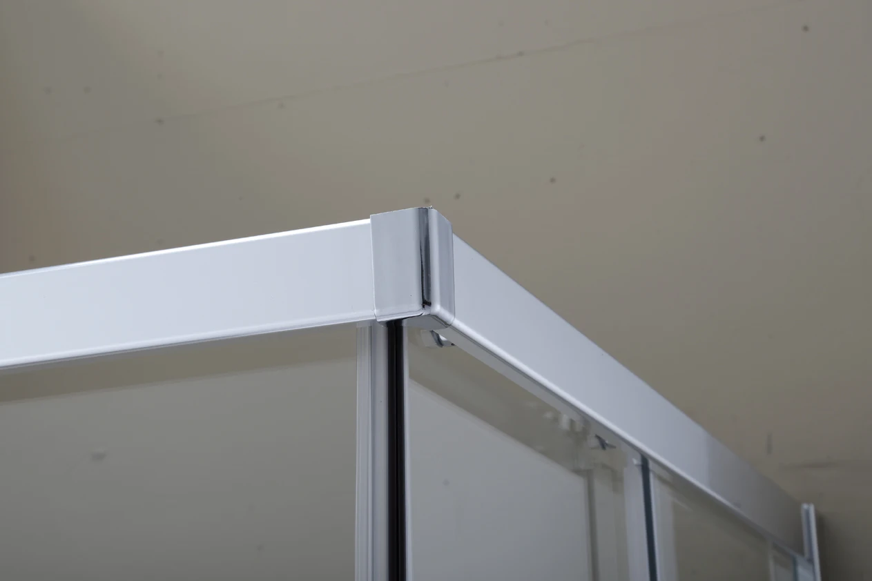 6/8mm Tempered Glass Sliding Doors Shower Room Bathroom Aluminium Alloy Frame Shower Enclosure With Base