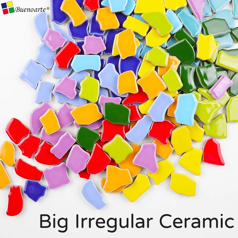 Big Irregular Ceramic Decorate Mosaic,For Mosaic Craft Loose DIY Hobbies, Mosaic Art Material Supplier