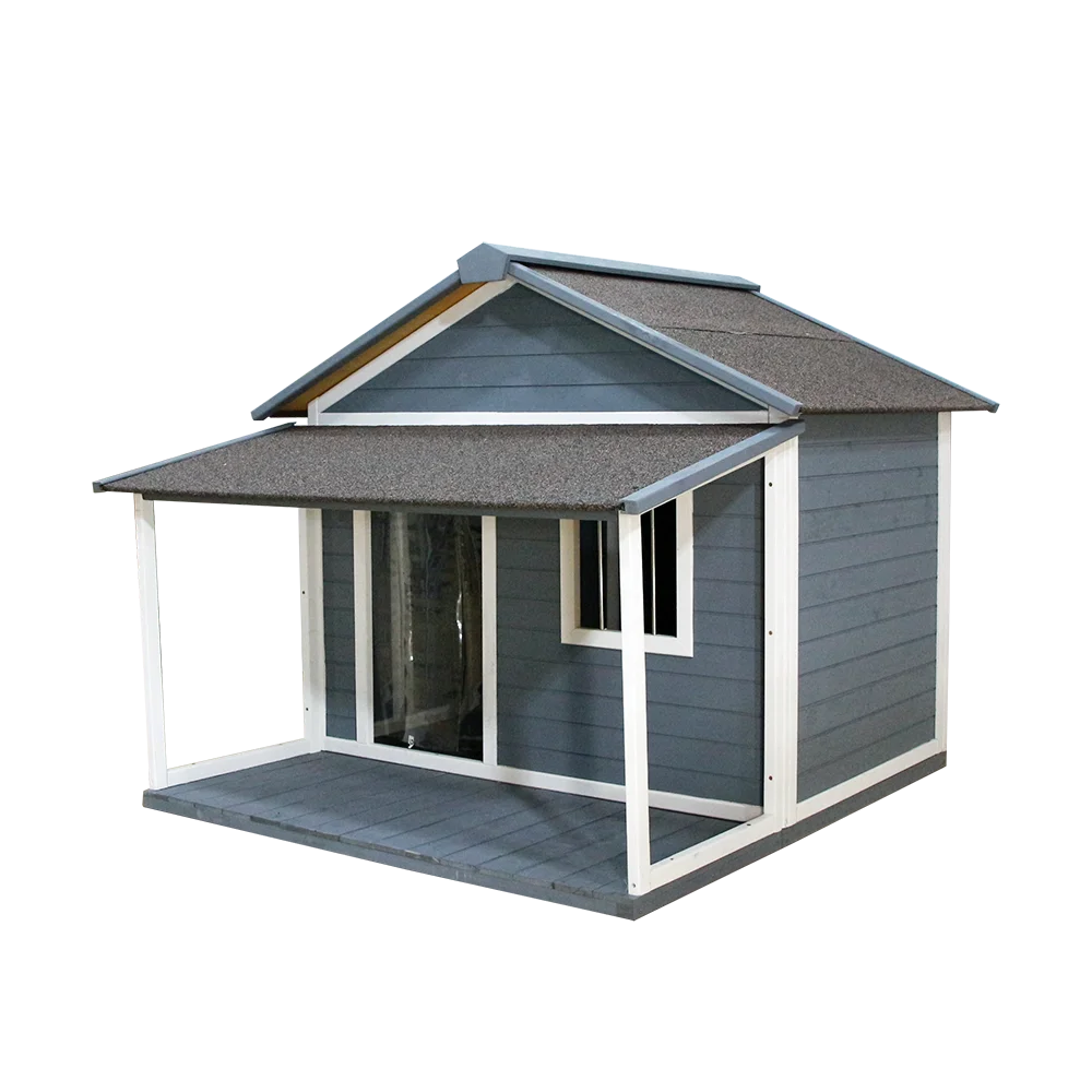 Деревянные домики с сараем ODM/OEM домик для собак для 2 уличных домашних питомцев деревянный дом