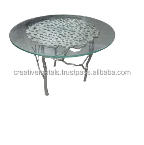 
American Style Round Coffee Table Designer Metal Coffee Table Living Room Table round metal aluminum top 