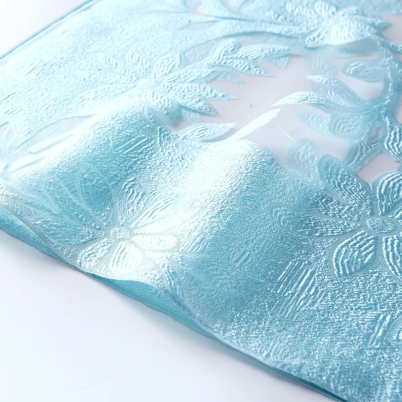 High Quality Chiffon georgette fabric plain shawl floral embroidery stoles scarf  indian shawl