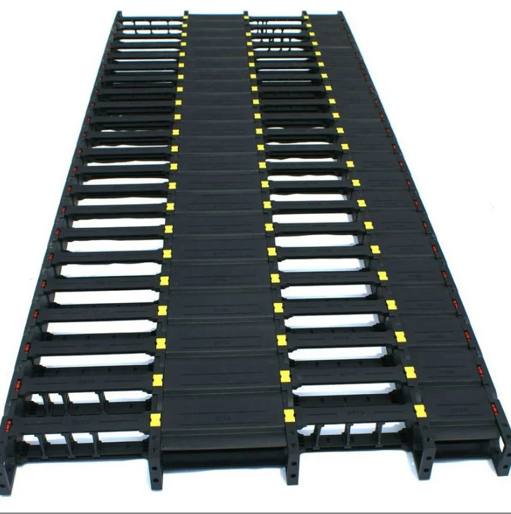 Nylon Tow Chain Machine Tool Plastic Track Semi-Enclosed Cable Trough Bridge Industrial size15*20