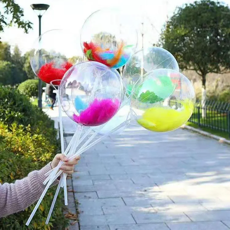 12inch, 20 inch, 24 inch clear transparent balloon LED light up bobo balloons round, heart shape, star shape balls