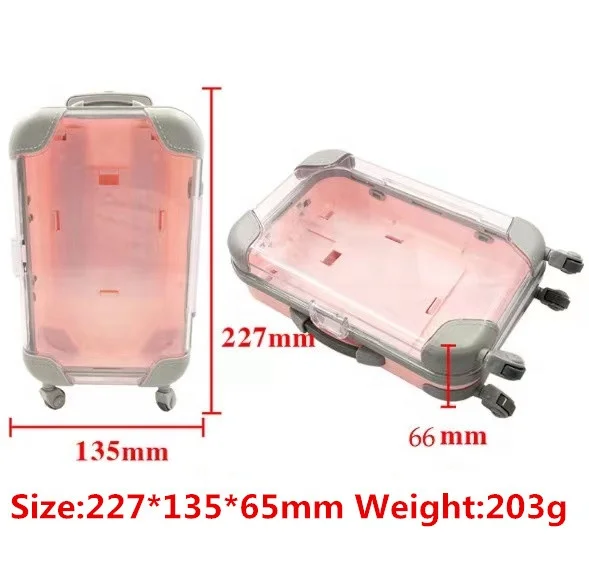 Customized mini luggage case for eyelashes various colors customized suitcase