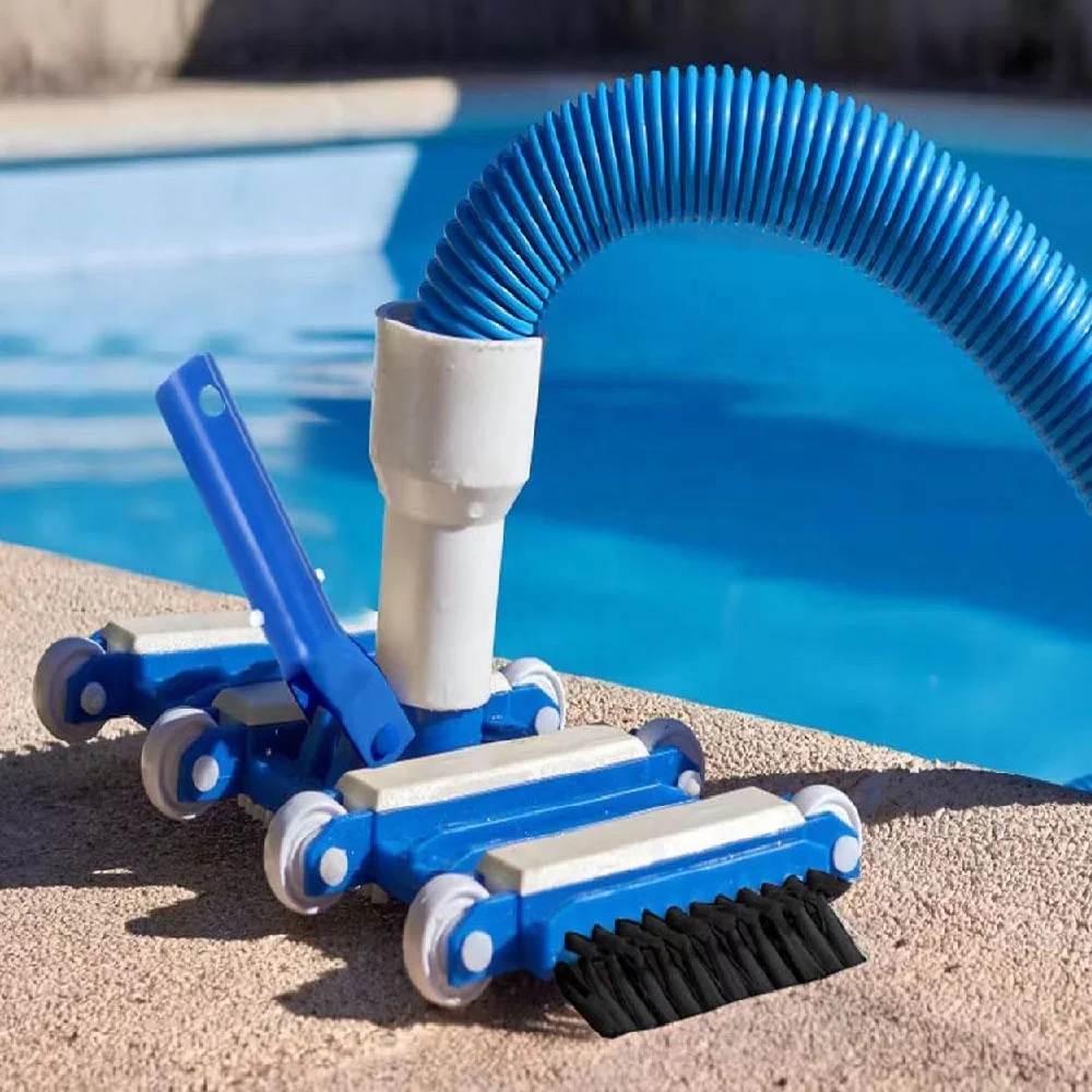 14 inch Heavy Duty  Flexible Weighted Vacuum Head with Side and Bottom Brushed for Cleaning Debris from Pool Floors