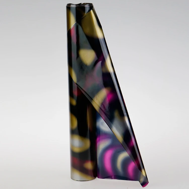 3067 oil paint metallized aluminum pet hot stamping foil for handbag textile leather t shirt