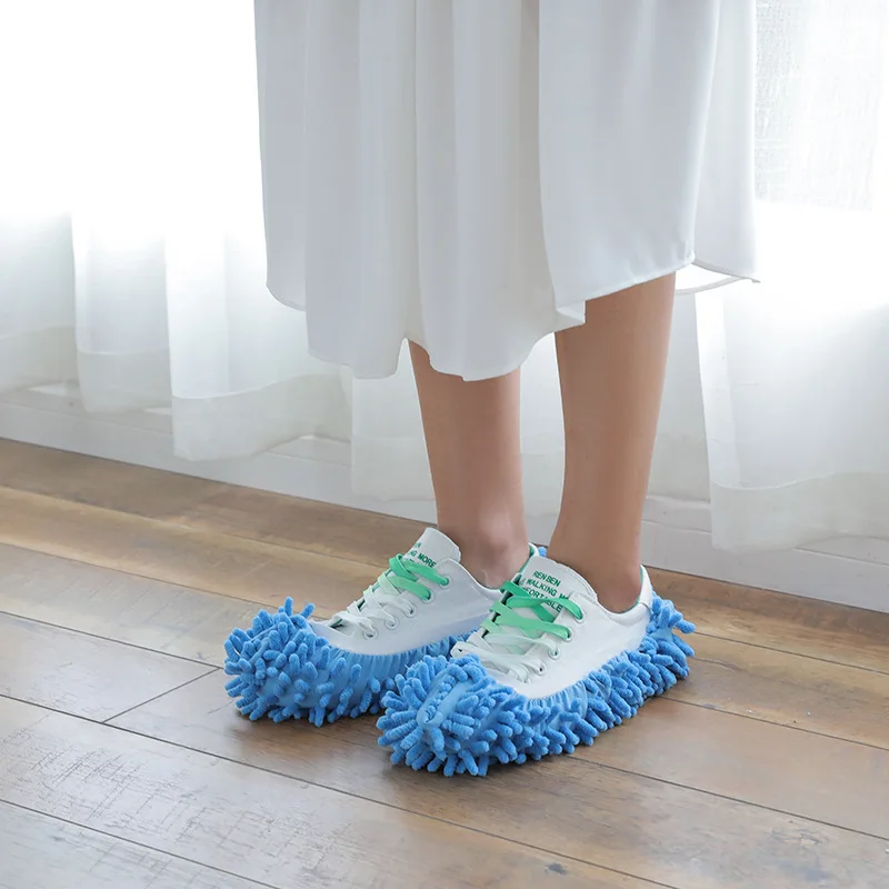 Dust Mop Cleaner Grazing Slippers House Bathroom Floor Cleaning Lazy Shoes
