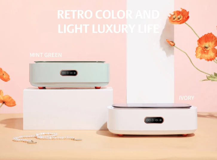 Neue Produkt Ideen 2023 Ultrasonic Teeth Watch Jewlery Cleaner Ultrasonic Contact Lens Cleaner