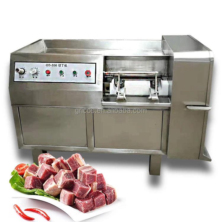 High Efficiency Stainless Steel Chicken Cube Cutting Machine/ Automatic Frozen Beef Cube Dicer