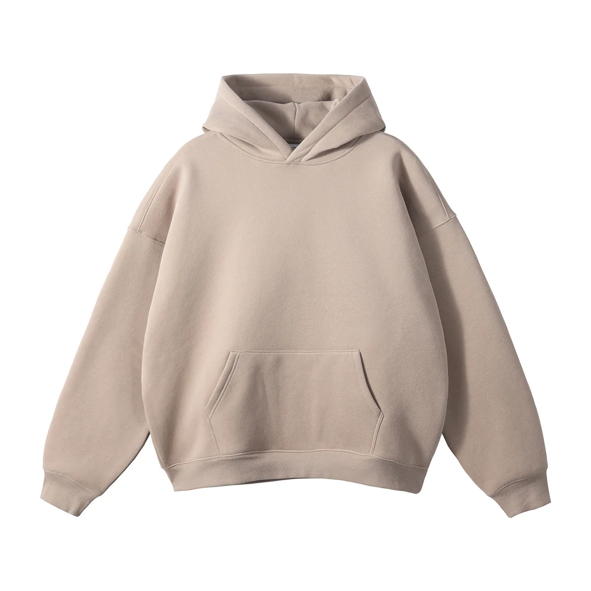 Custom Oversized Cotton Blank Pullover 350 GSM Blank Regular Sleeve Spring Autumn Fleece Hoodies&Sweatshirts Unisex No String
