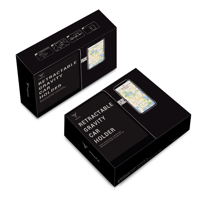 Custom Logo 360 Degrees Magnetic Car Holder Smartphone Bracket Flexible Car Phone Holder