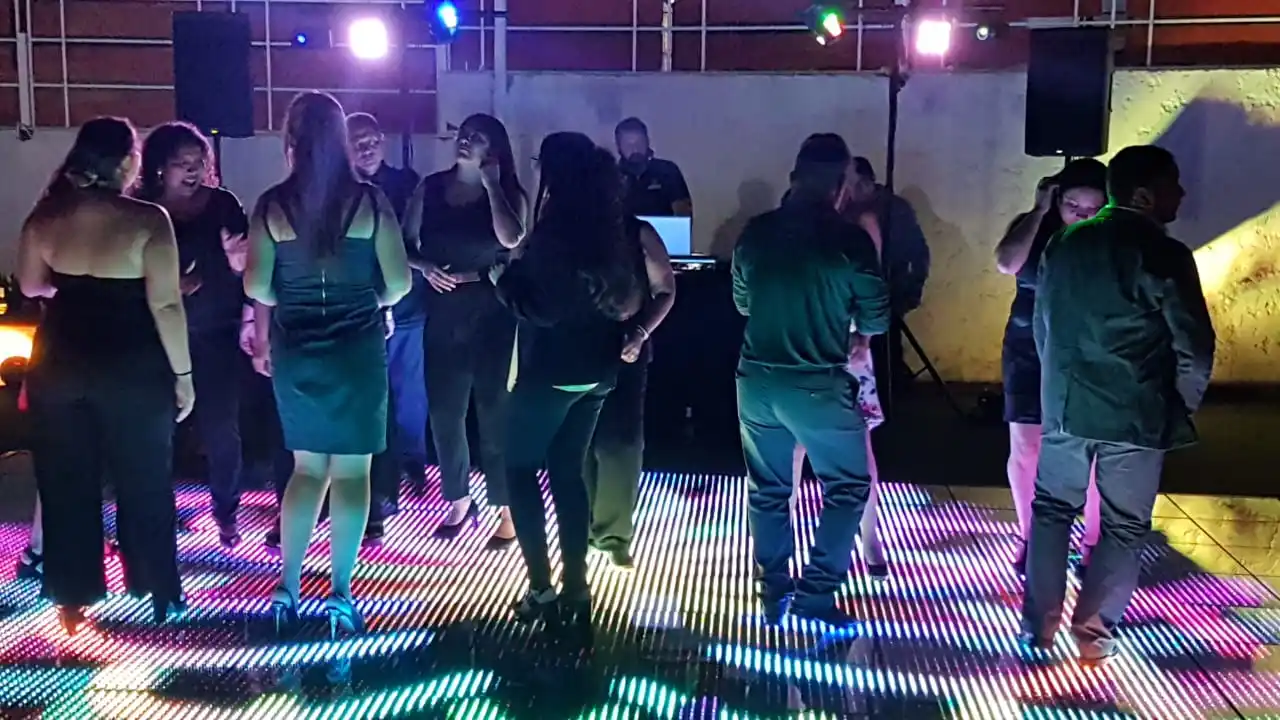 Illuminated led dot RGB Visualisation Video Disco Floor