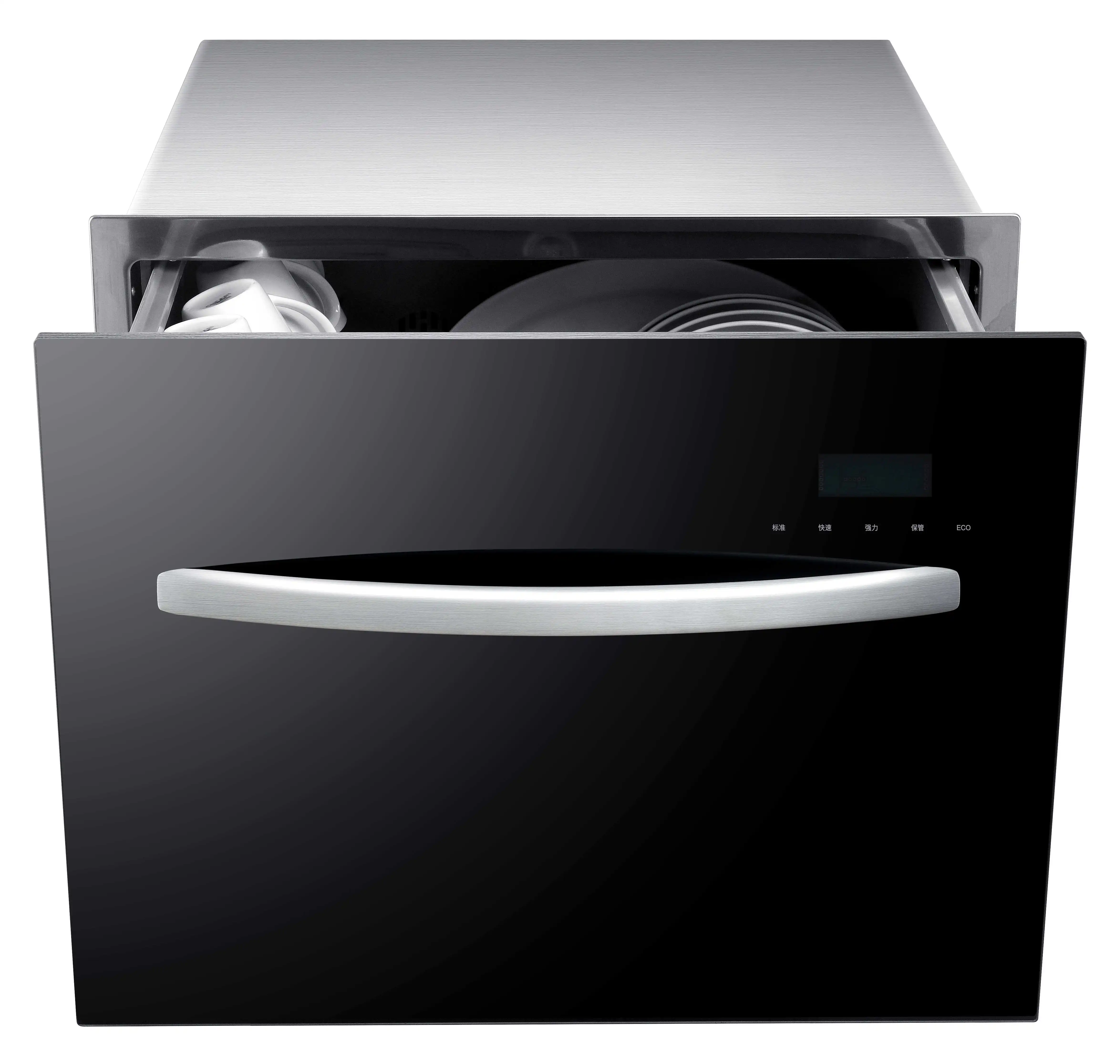 Automatic Built-In Dishwasher Machine Smart Tableware Dish Washers Automatic Electric 8 Place Settings Drawer Dishwasher