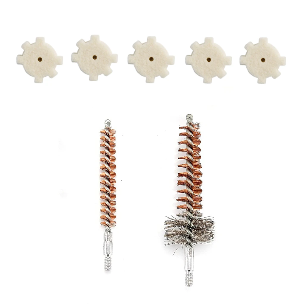 .22-.224 Caliber Universal Sporting Chambered cleaning kit Star Chamber Pads Chamber Mop and Bore Brush