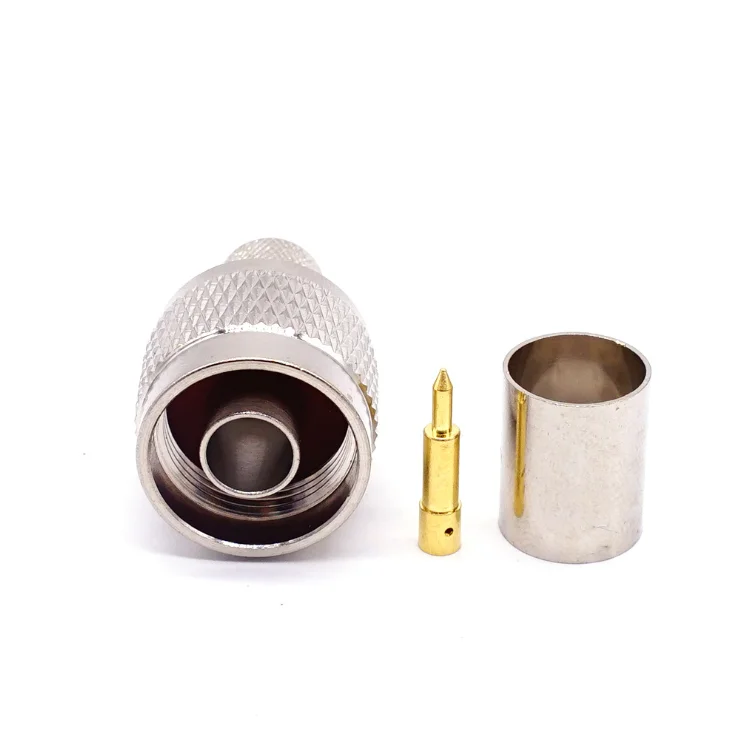 N коаксиальный обжимной соединитель RF для коаксиального кабеля LMR400 RG8 RG214