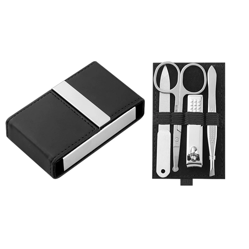 High Quality 4pcs Luxury Nail Clipper Tool Kit Male Manicure & Pedicure Set Portable Travel Nail Care Tools