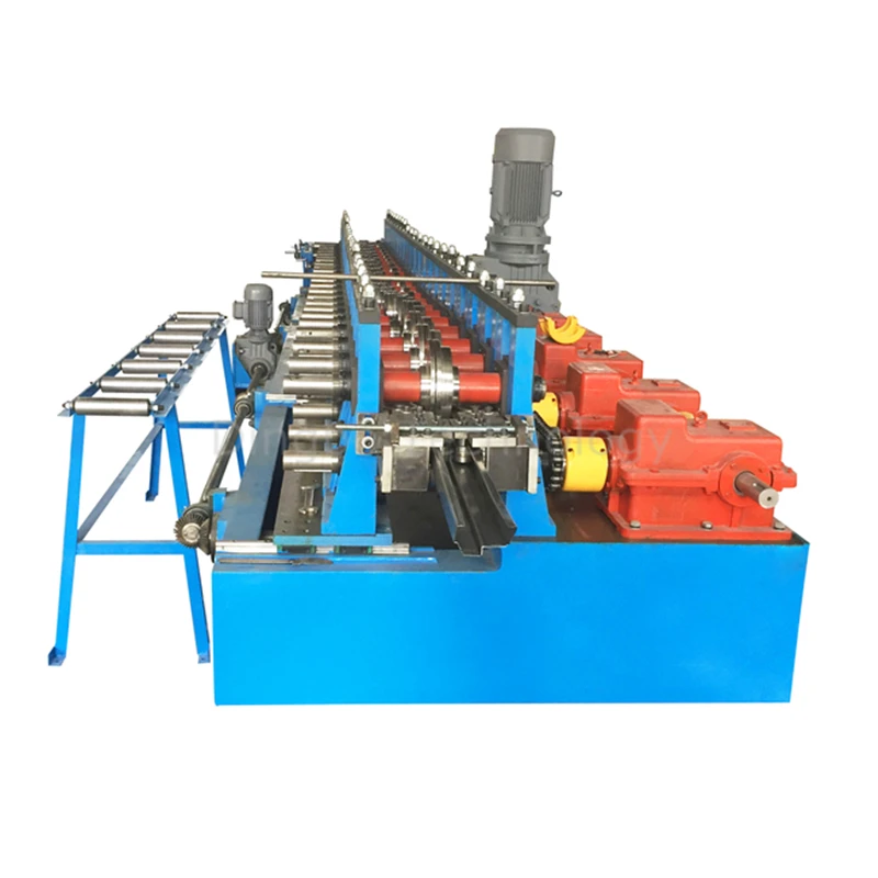 Fully automatic gearbox transmission Galvanized steel door frame roll forming machine