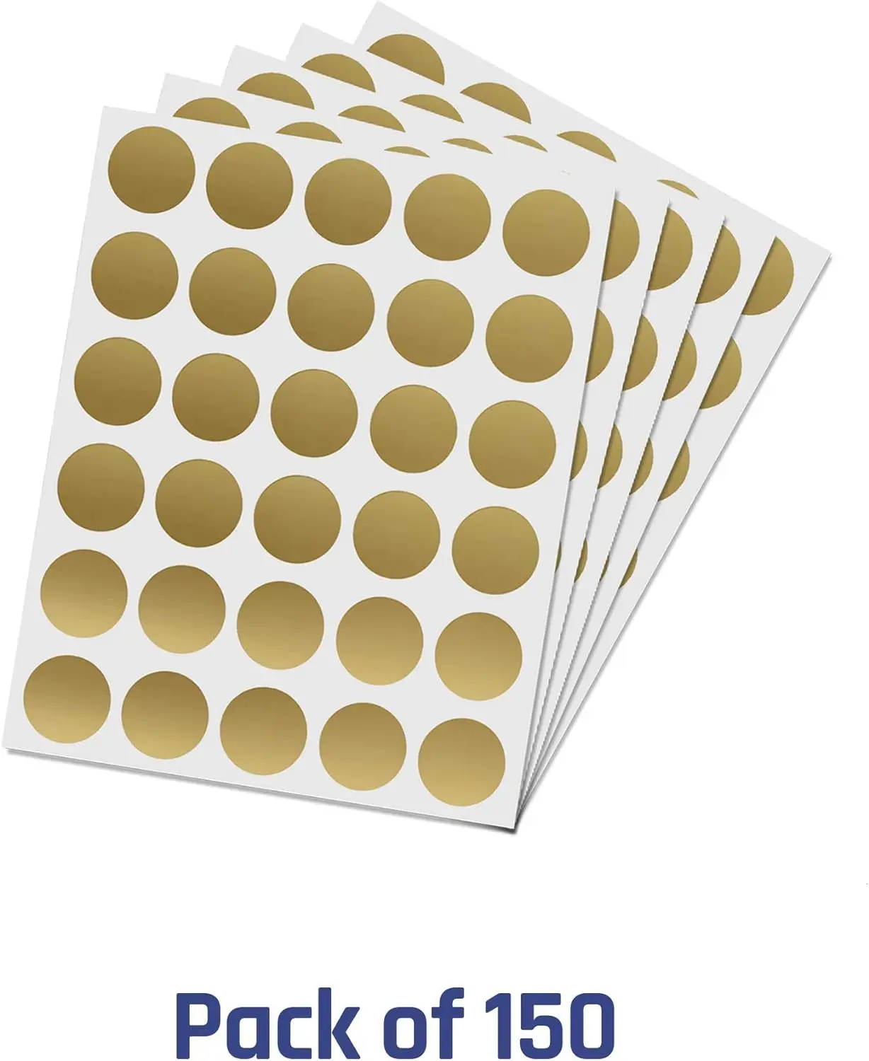 1 Inch Gold Scratch Off Stickers Labels, Round Circle