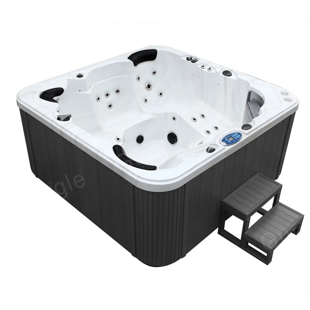 Gurgle High Quality 5 Person Hot Tub Spa Outdoor Spa Whirlpool Massage Garden Hot Spa Deep Soaking Tub