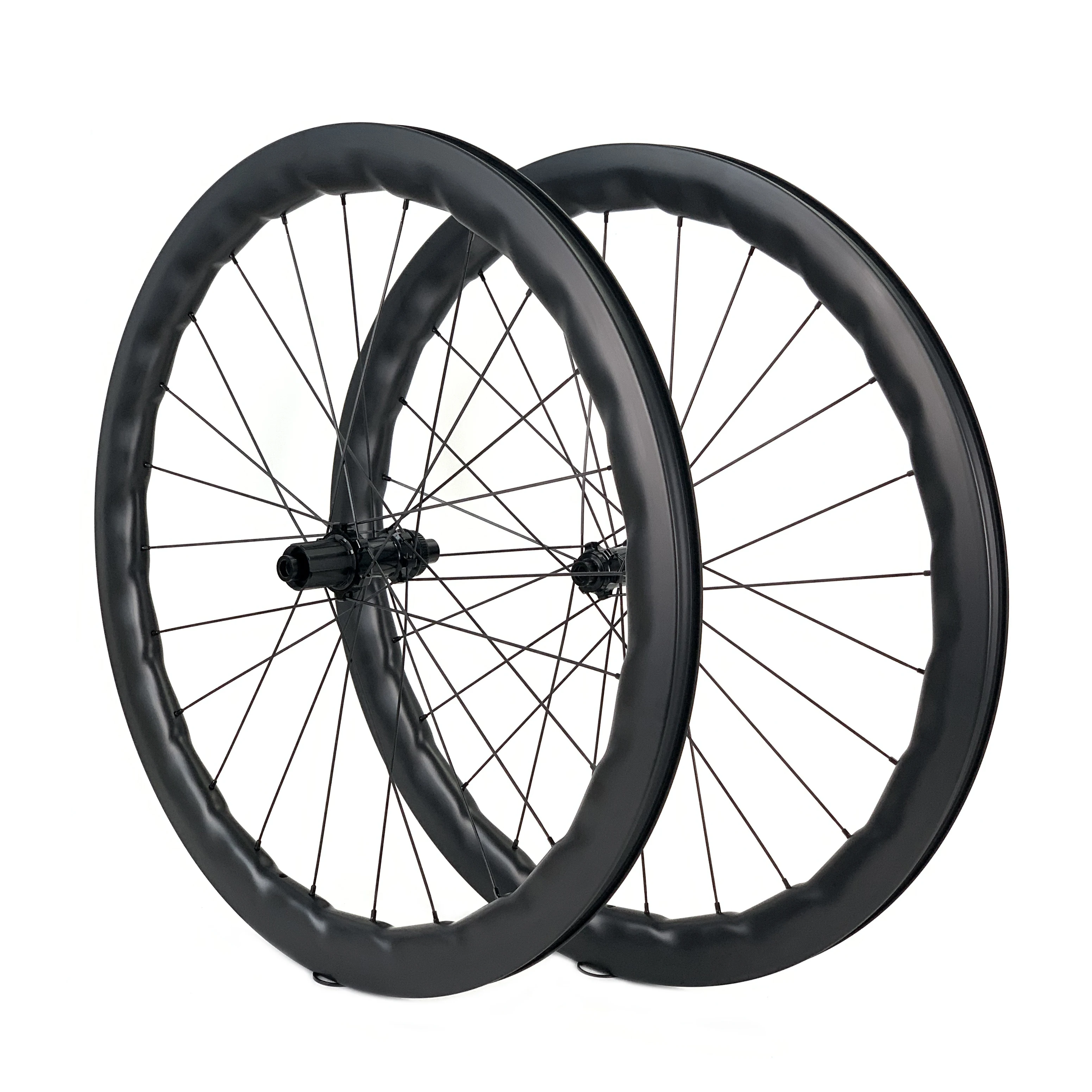 High quality AFF 700c Carbon Road Disc Wheelset Center Lock DT Swiss 350 Hub Wheels