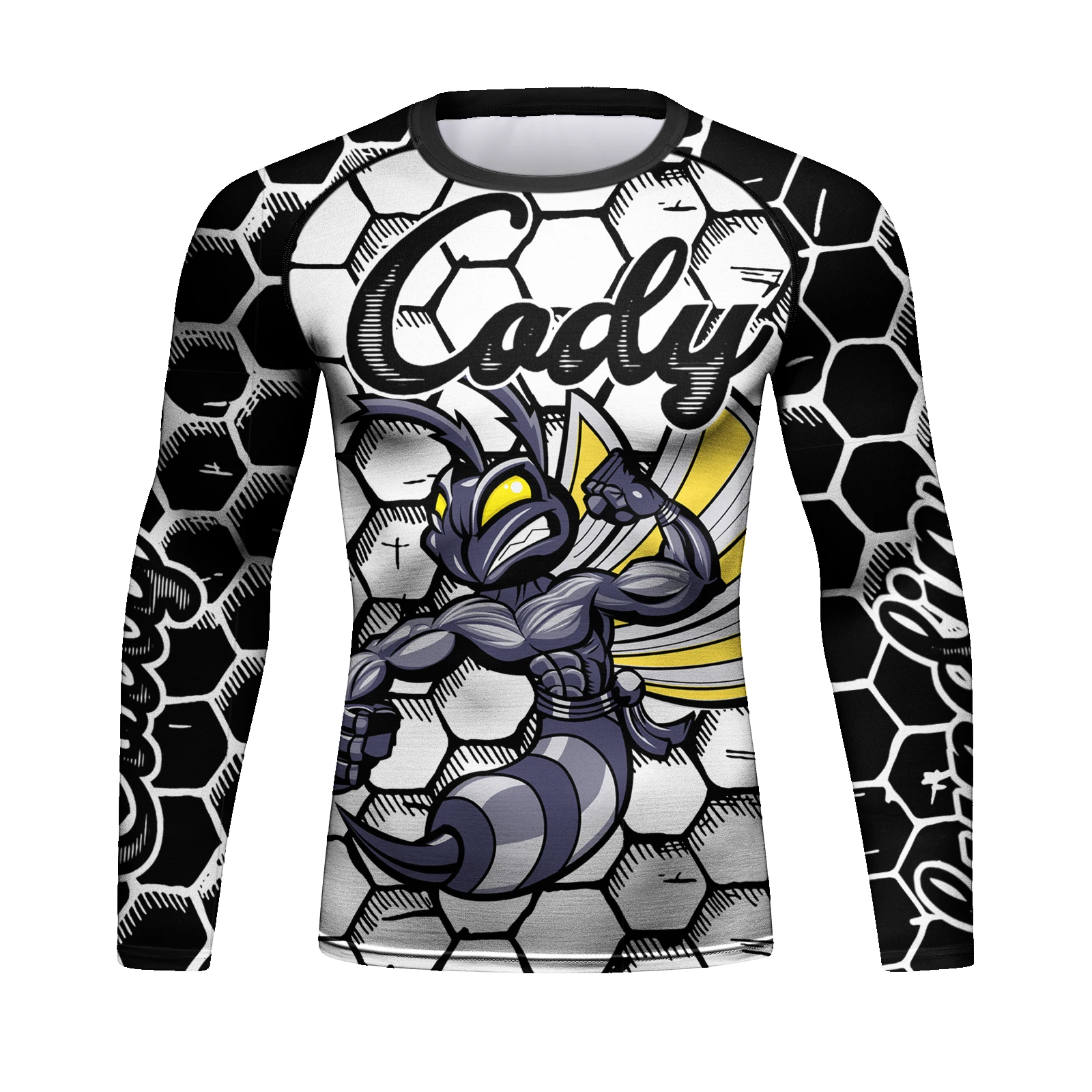 Cody Лундин во всем печатных Рашгард рубашка сжатия Сыпь гвардии Бразильское джиу джицу, рашгарды для мужчин полиэстер спандекс Сыпь гвардии