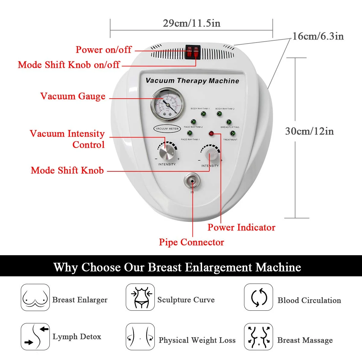 vacuum therapy machine Fat loss Massage/Slim SPA Breast enhancement Vacuum therapy Hip lift Full buttocks massage Cupping Salon