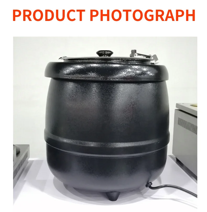 10L electric soup kettle heating soup machine warming boiling water pot commercial kitchen equipment 220v 110v
