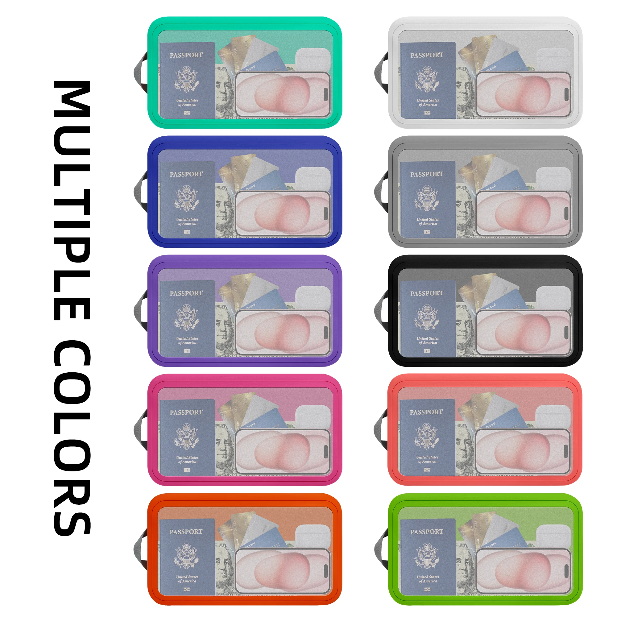 ZONYSUN New Design Waterproof TPU Bag Cosmetic Pouch Lightweight Wet Dry Sepereated Clear Travel Bag For Toiletry