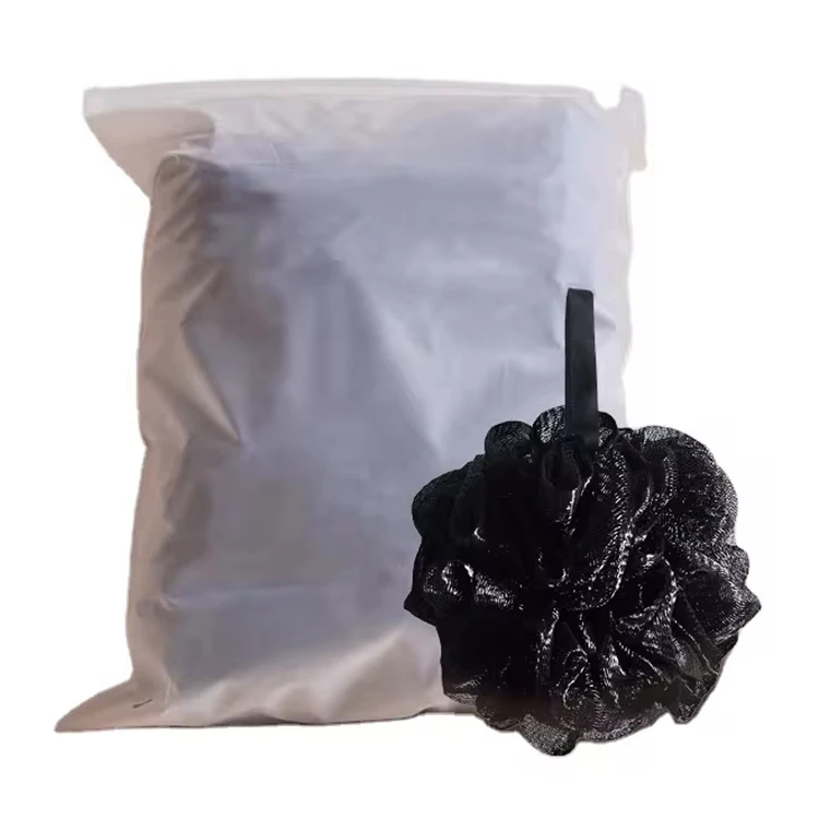 4pcs 60g PE mesh bath ball shower sponge body scrub bath brush black scrubber soft puff flower Rich foam lofa exfoliating sponge