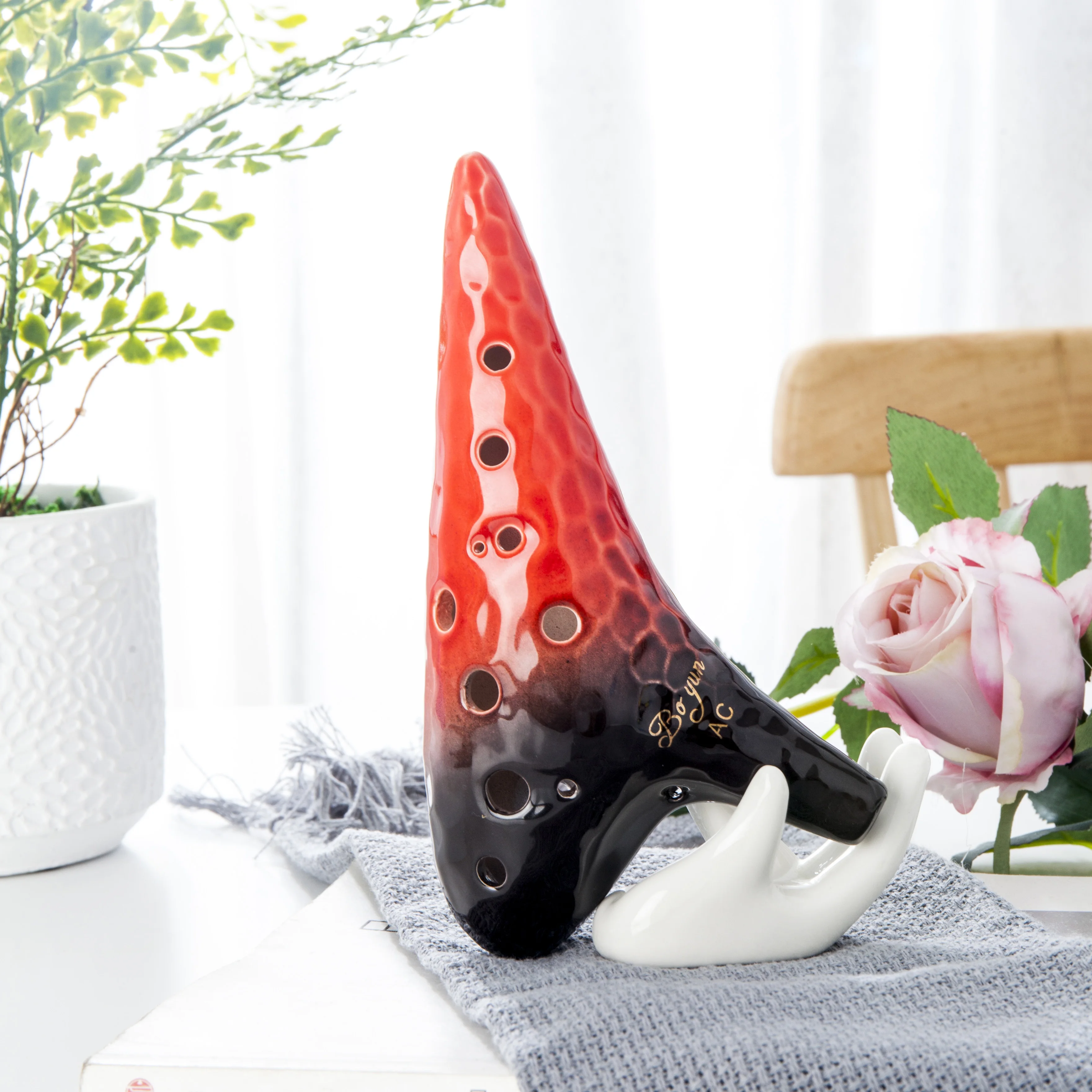 newest hot sell 12 holes AC keys ocarinas hand made musical instrument